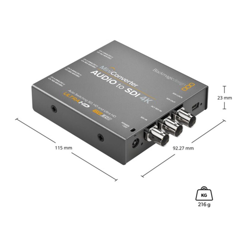 Blackmagic Design Mini Converter - Audio to SDI 4K