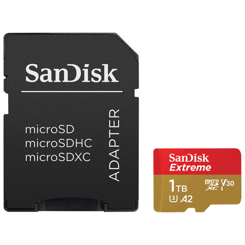 Extreme microSDXC + SD Adapter V30 UHS-I U3