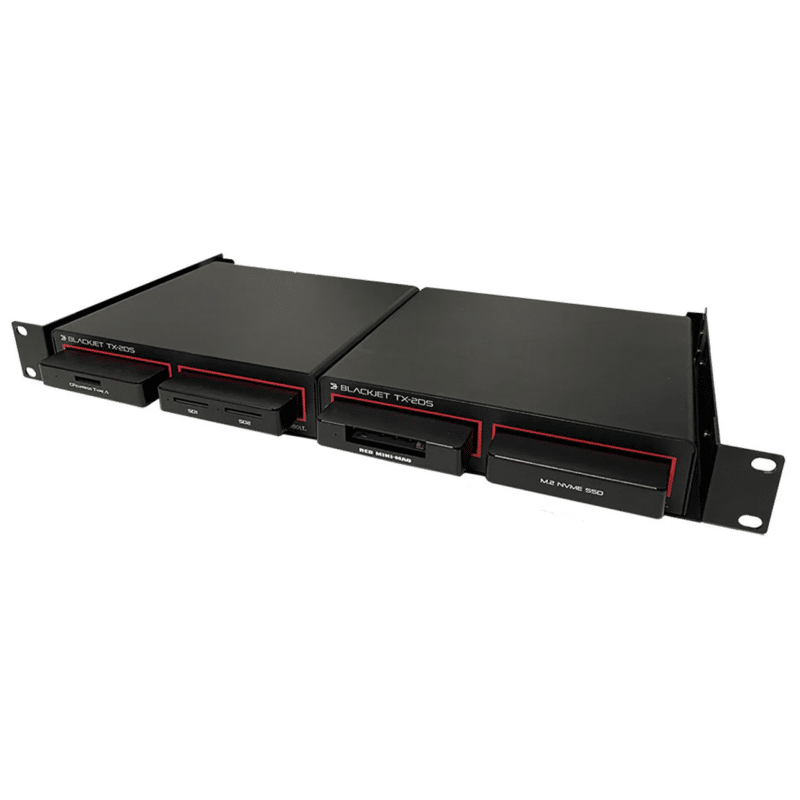 BLACKJET TX-2DS Rack Mount Bundle Kit (2 Docks w/Rack Tray)